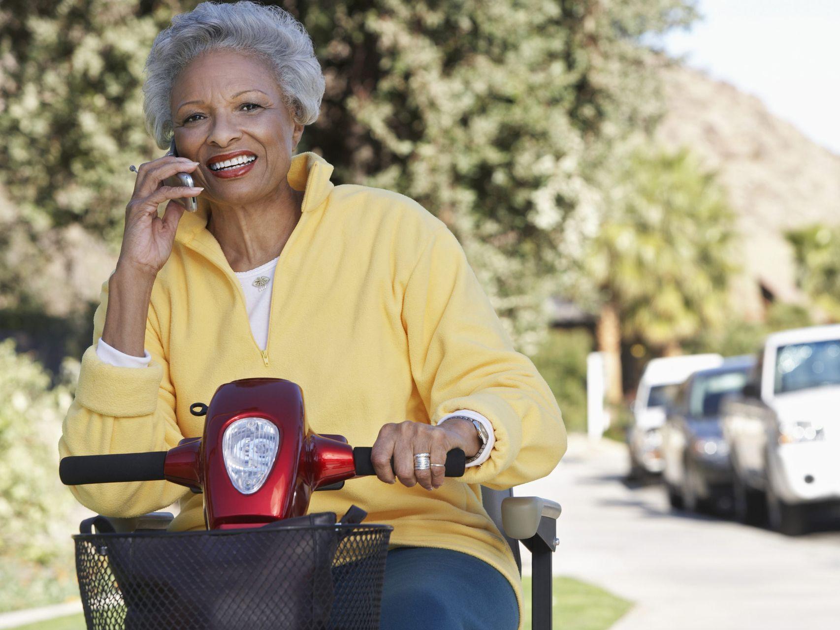 driving a mobility scooter