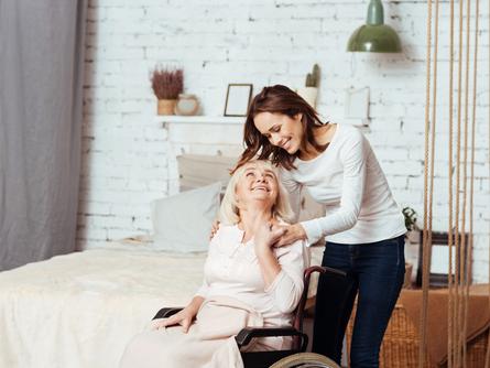 woman in wheelchair