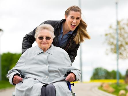 woman in wheelchair