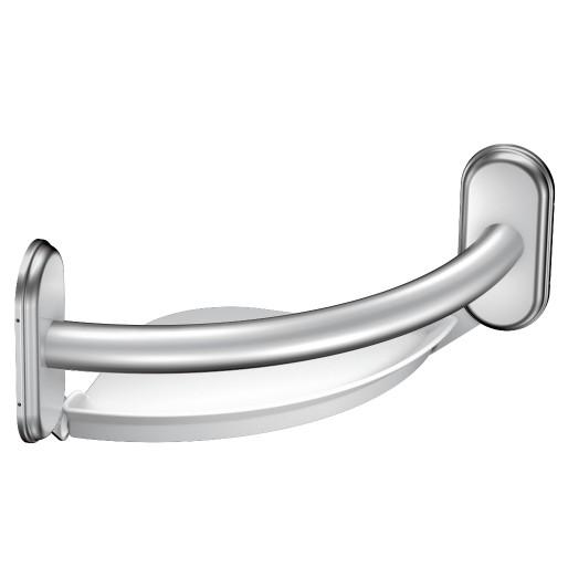 Grab Bar with Corner Shelf