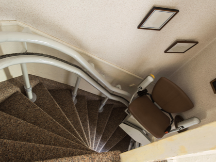 stairlift on the staircase