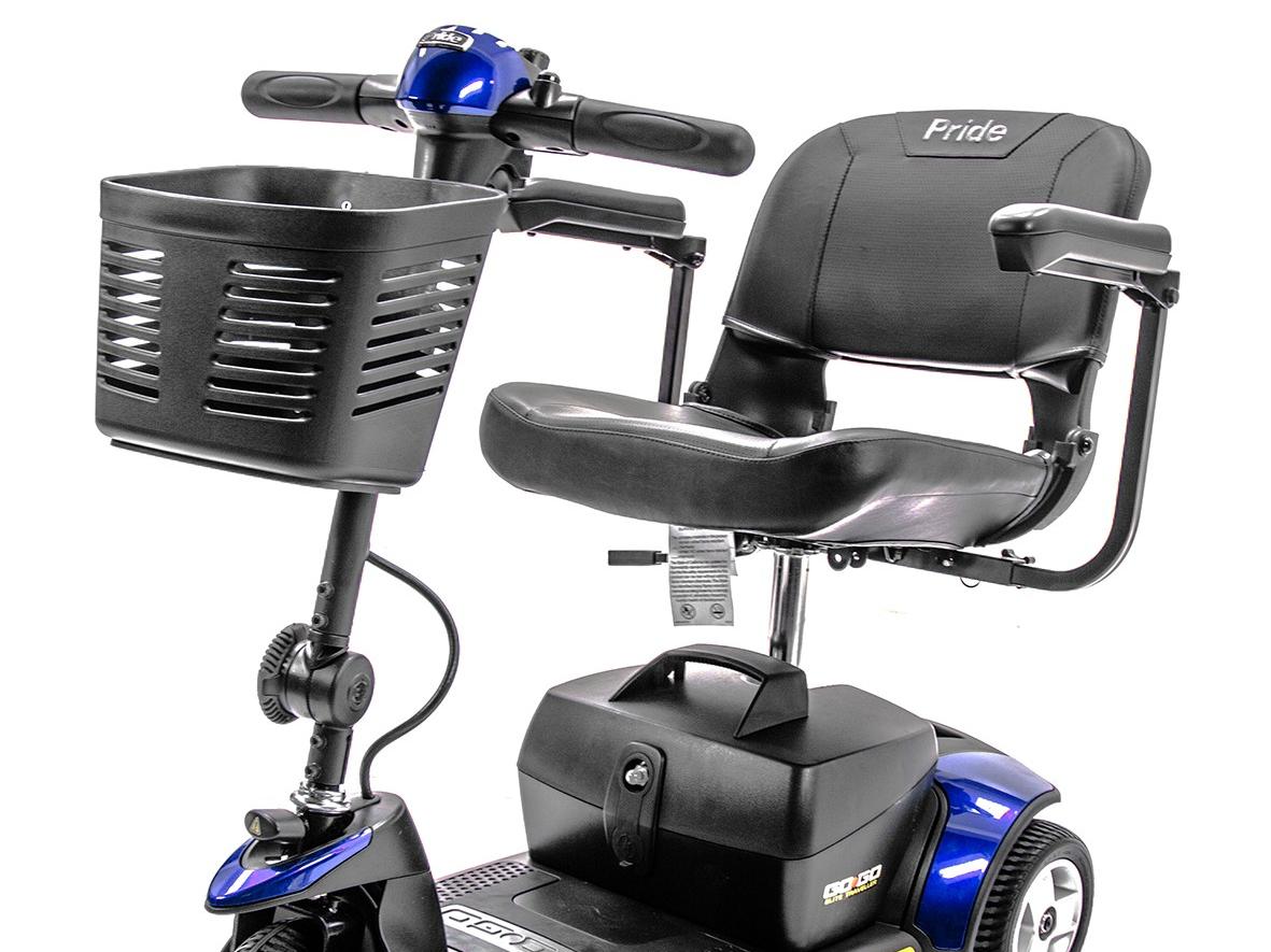 blue mobility scooter