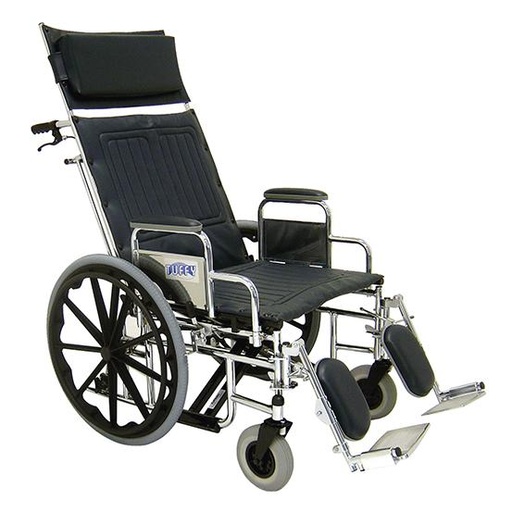 Heavy Duty/ High Weight Capacity Reclining Back Wheelchair