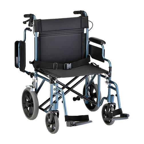 [W75M150] Heavy Duty/ High Weight Capacity Transport Wheelchair