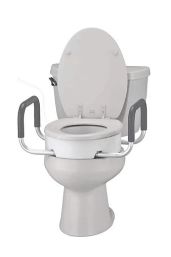 Toilet Seat Riser w/ Arms - Elongated